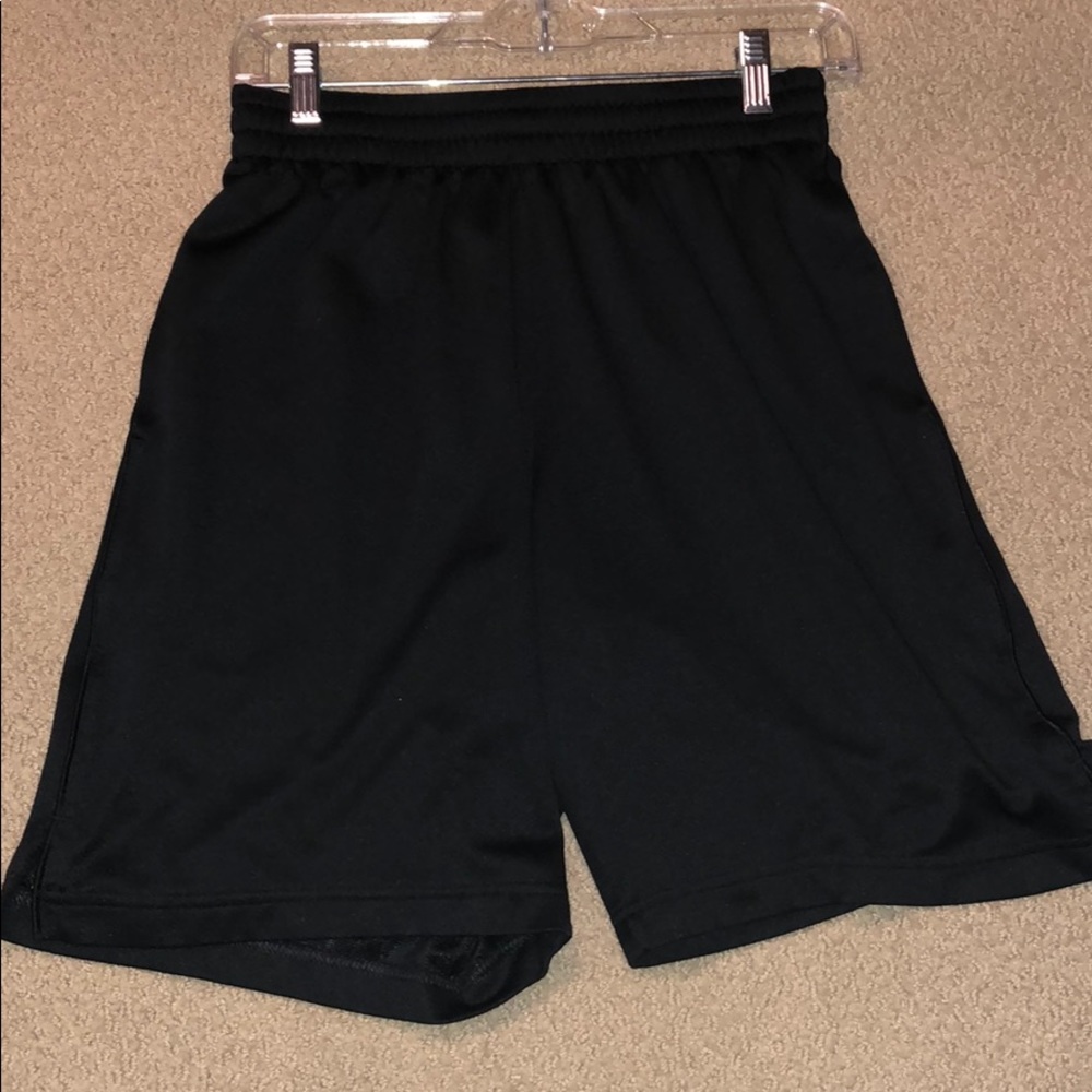 Black athletic shorts